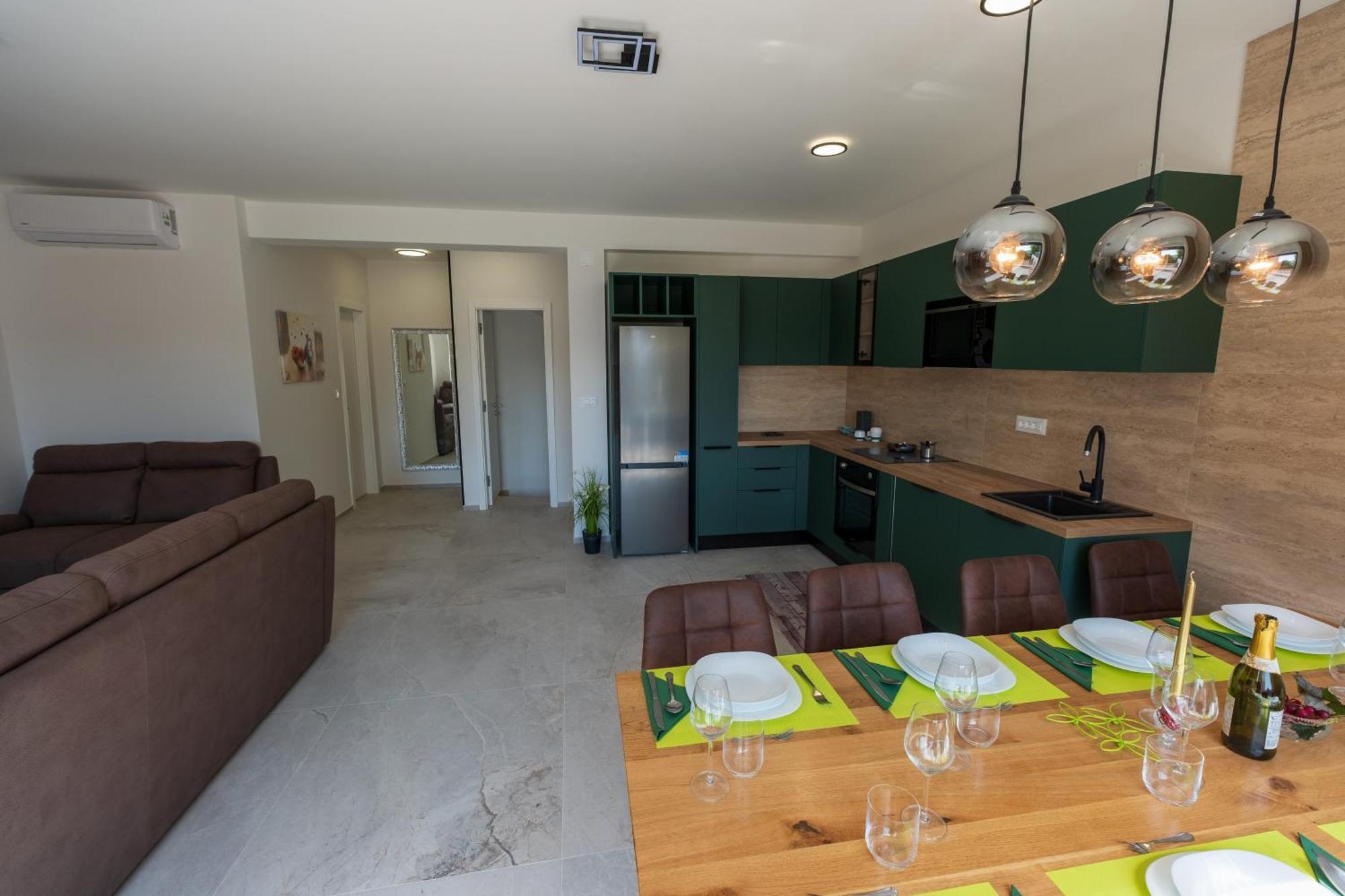 Three-Bedroom Premium Holiday Home Atmosfera With Private Pool&Sauna Vodice Exteriér fotografie